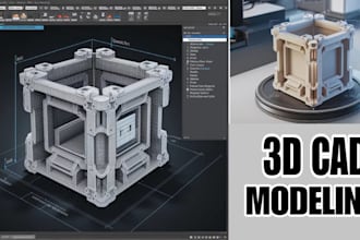 edit and design 3d cad model, solidworks, rendering, 3d printing for stl file