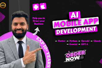 develop ai mobile app, ai integration ios app, android app, mobile app developer