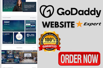 create custom godaddy website design godaddy redesign SEO and mobile responsive