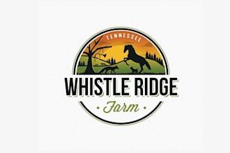 design minimal classic thrilling farm logo