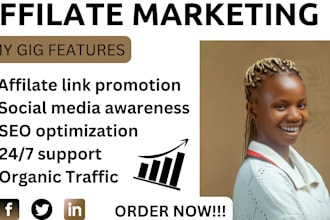 run clickbank affiliate marketing, link promotion, to get organic traffic