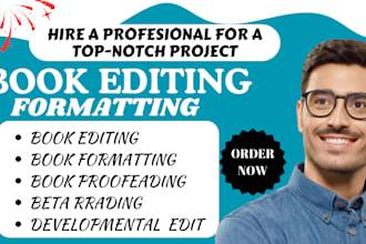 proofread format fiction novel, memoir poetry developmental book ebook editor,