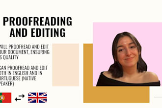 proofread and edit your text in english or portuguese