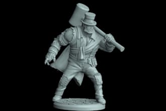 create 3d mythical creature,fanatasy action miniature,custom medieval figure,stl