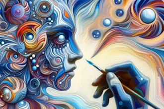 create a unique abstract art for you