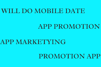 do mobile app dating ,app promotion