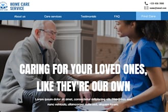 design health care website, mental health, medical therapy counseling, homecare