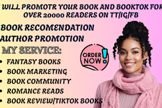 promote your book on my booktok to a large audience