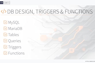 design databases, investigate problems and query data