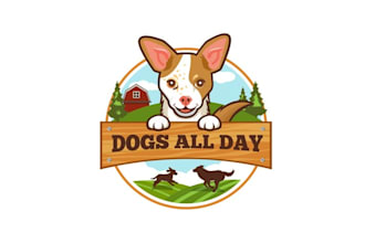 design motivation elegant doggy daycare logo