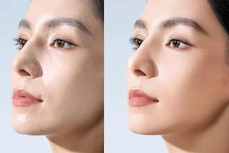 do photo portrait retouch, edit picture, beautify face