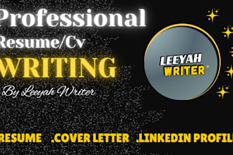 write a professional president, vice president resume, cover letter and cv