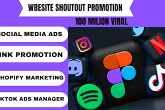 promote share link, website shoutout to 200m active USA UK, twitter, fb,ig users