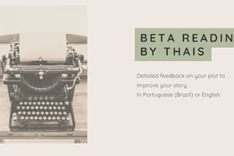 be your beta reading in english or portuguese