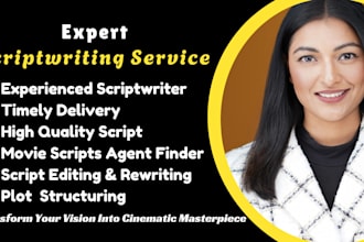 proofread edit format your screenplay, film script, tv series movie script