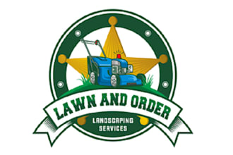 design significant lawn order landscaping services logo
