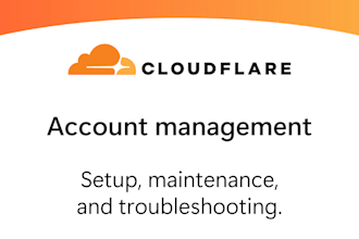 manage your cloudflare account