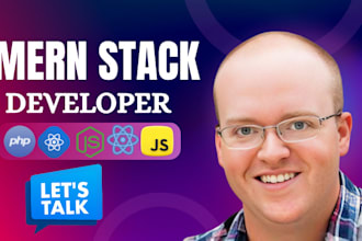 develop mern stack web as a mern stack, full stack developer using reactjs
