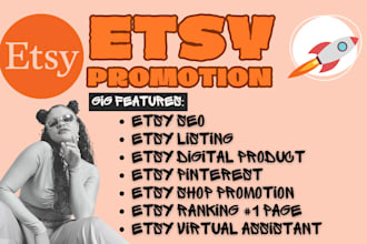 promote etsy shop digital product listing seo ranking boost sales promotion