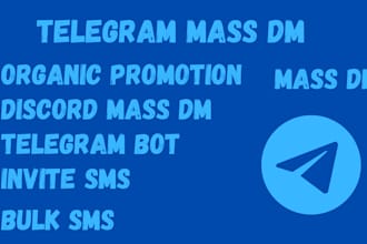 telegram mass dm, bulk sms, direct messags, share link, bot development