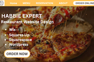 design restaurant website redesign squarespace square up wix restaurant website