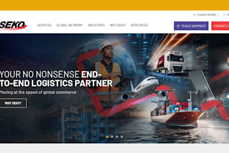 create logistics, trucking, freight, dispatch, moving company wordpress website