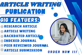 write and publish a peer reviewed article in a google scholar indexed journal