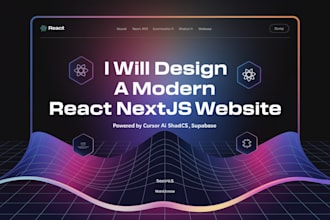 develop a modern react nextjs website powered by cursor ai, shadcn ui, supabase