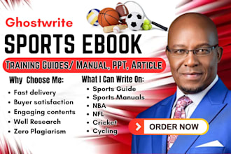 write sports ebook, guides, instructional manuals, SEO article, ghostwriter, nba