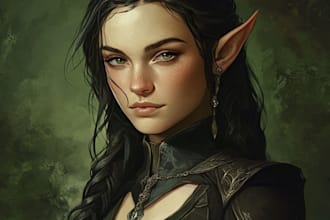 draw your fantasy dnd character illustration