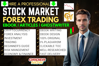 ghostwrite stock market, forex trading, crypto essay, articles, ebook and book