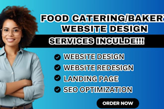 design food catering website restaurant food website bakery ordering website