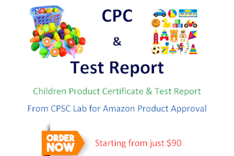 provide CPC and test report verifiable from lab for toy approval on amazon