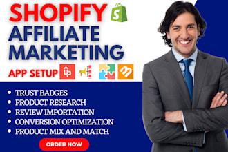 setup shopify affiliate marketing uppromote bixgrow goaffpro referrly refersion