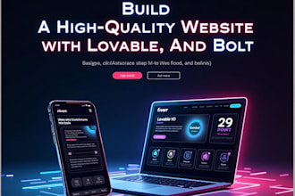 build a high quality website using lovable, v0, and bolt new for you