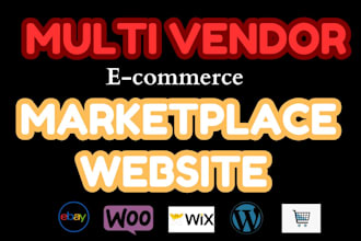 build a multi vendor ecommerce website and marketplace website