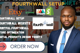 setup fourthwall website fourthwall print on demand store design pod