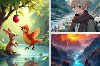 design child book illustration ai generated art using leonardo midjourney ai vfx