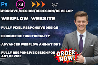 redesign, edit, optimize, fix webflow framer wix responsive website
