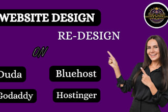 duda website hostinger, godaddy, bluehost, duda landing page