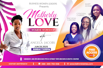 do a unique event flyer design, postcard or church flyer