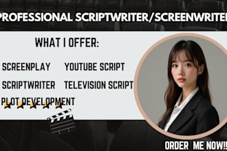 be your expert screenplay ghostwriter for fiction drama horror or animated films