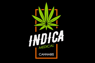 do modern cannabis natural hemp cbd oil and medical logo