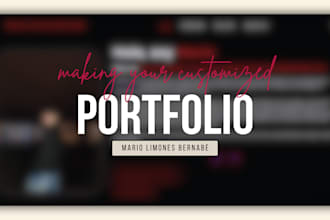 design a stunning, custom portfolio website to boost your personal brand