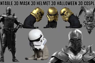 helmet mask 3d mask 3d helmet 3d model 3d modeler halloween cosplay 3d printing