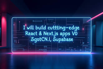 build app react next js using bolt, lovable, v0, cursor ai, shadcn ui, supabase