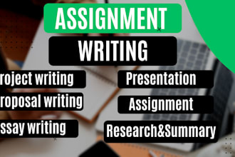 do case study, project, assignment, online research work of any kind