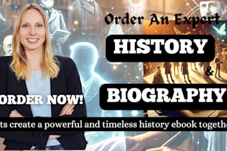 write your history ebook, biography, or memoir as a skilled ghostwriter