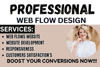 create a converting webflow website figma design and redesign for  landing page
