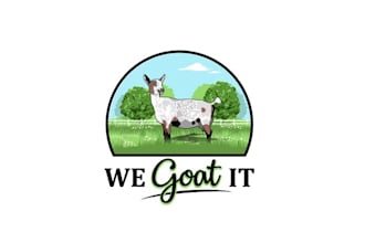 design awesome goat small family farm logo